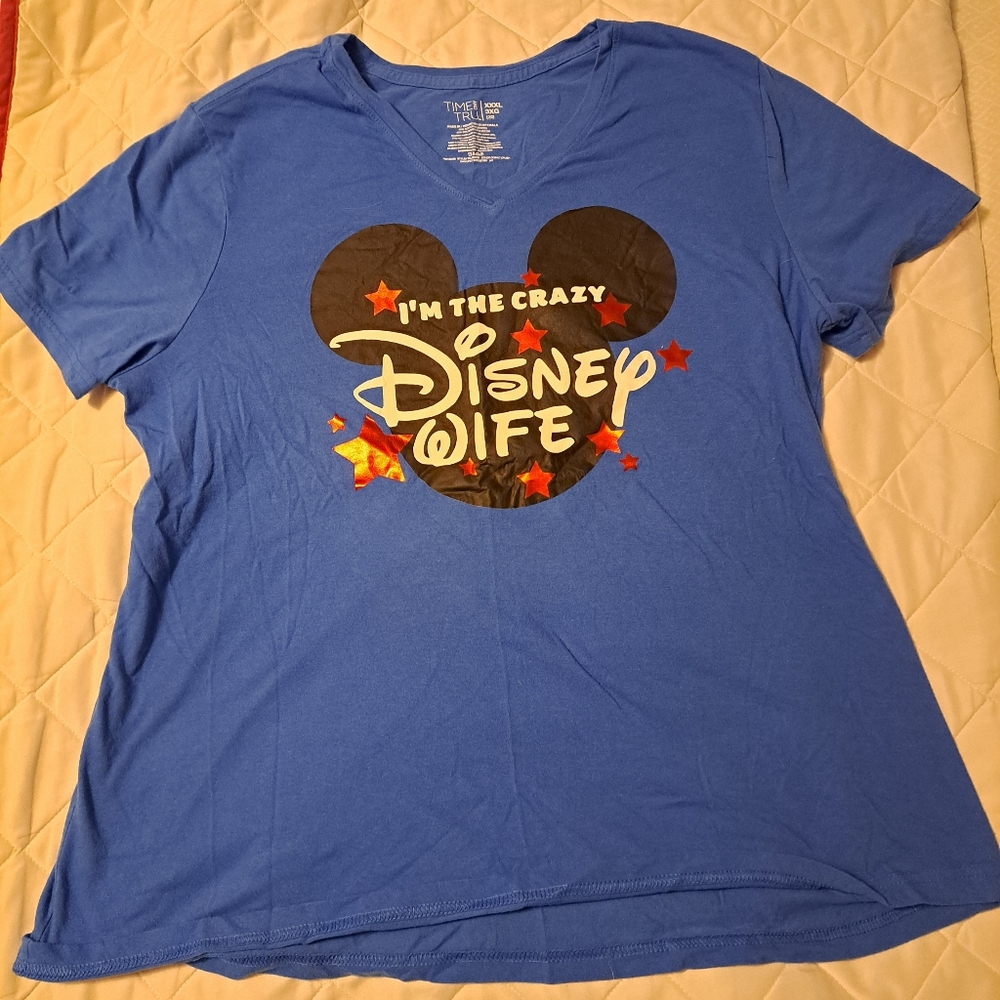 Crazy Disney wife v-neck t-shirt